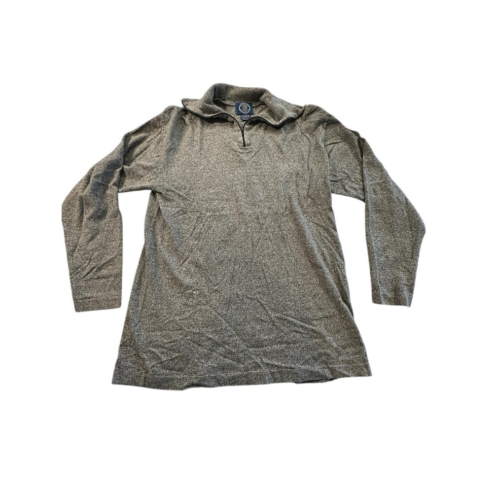 Gap Shirt Mens Large Gray Fleece Quarter Zip Pullover Streetwear Casual EUC